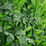 Designer Plants USA Luxury Green Tropics Artificial Living Wall 40x40 Commercial Grade