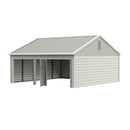 Chery Industrial 30' x 33' Double Garage Metal Shed with Side Entry Door