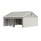 Chery Industrial 30' x 33' Double Garage Metal Shed with Side Entry Door