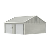 Chery Industrial 30' x 33' Double Garage Metal Shed with Side Entry Door