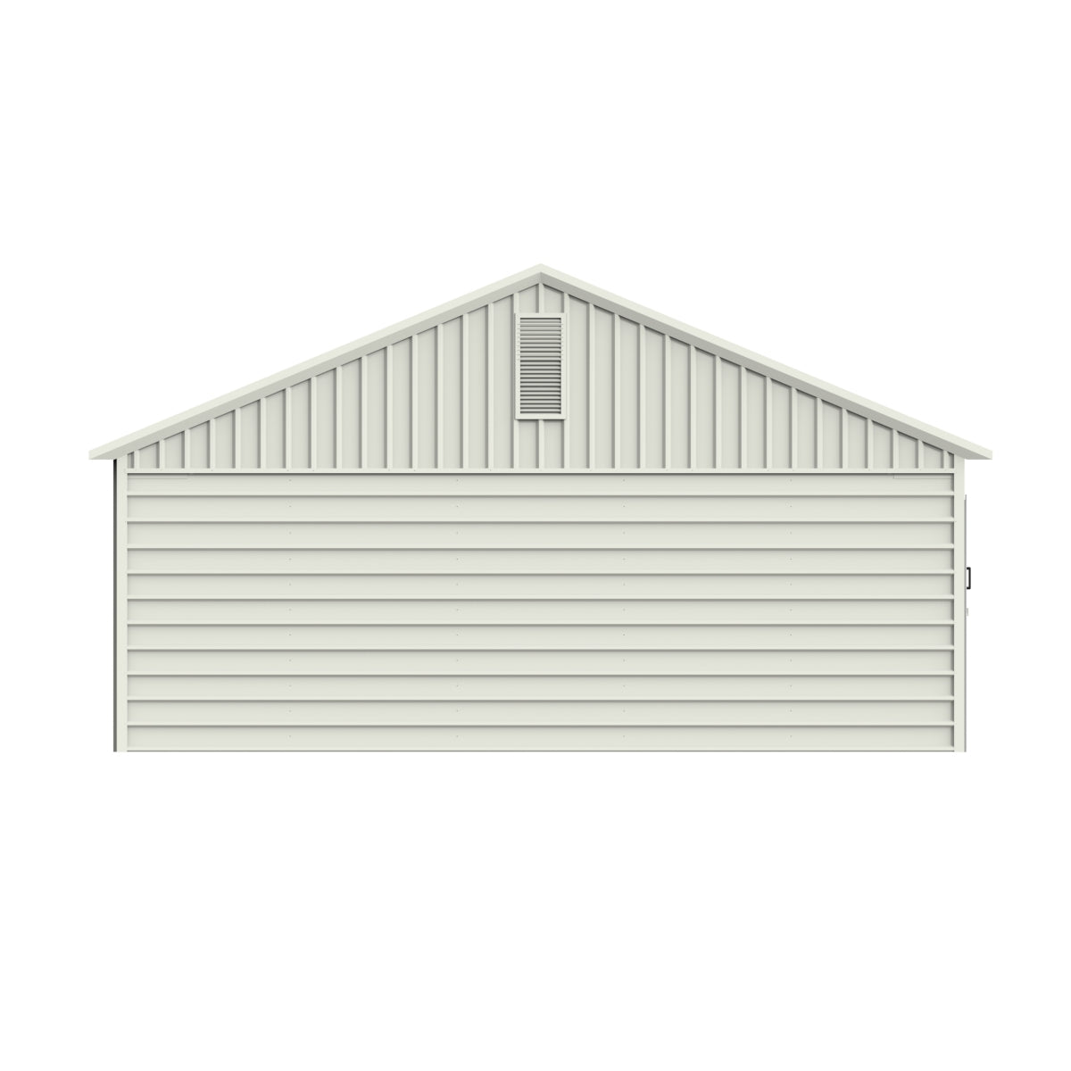 Chery Industrial 30' x 33' Double Garage Metal Shed with Side Entry Door