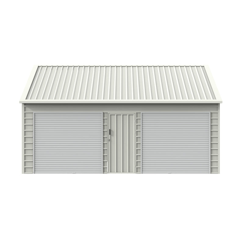 Chery Industrial 30' x 33' Double Garage Metal Shed with Side Entry Door