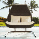 Skyline Design Celeste Double Hanging Chair with Frame and Sunbrella Cushions