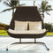 Skyline Design Celeste Double Hanging Chair with Frame and Sunbrella Cushions