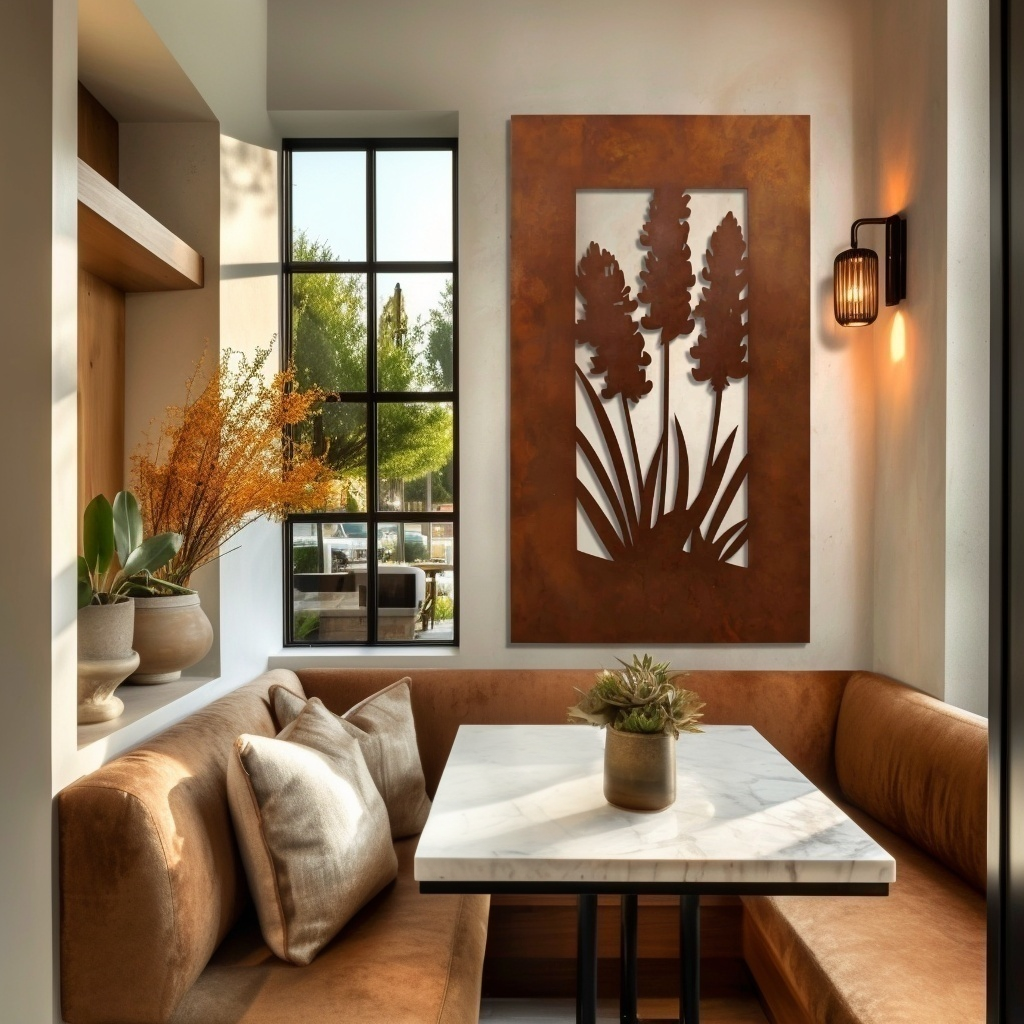 The Texas Bluebonnet - Metal Wall Art - Portrait Sienna