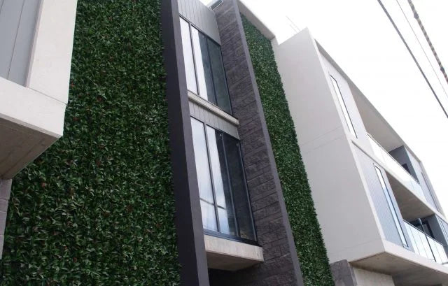 Designer Plants USA Artificial Photinia Hedge Panel 40 x 40 Commercial Grade UV Resistant