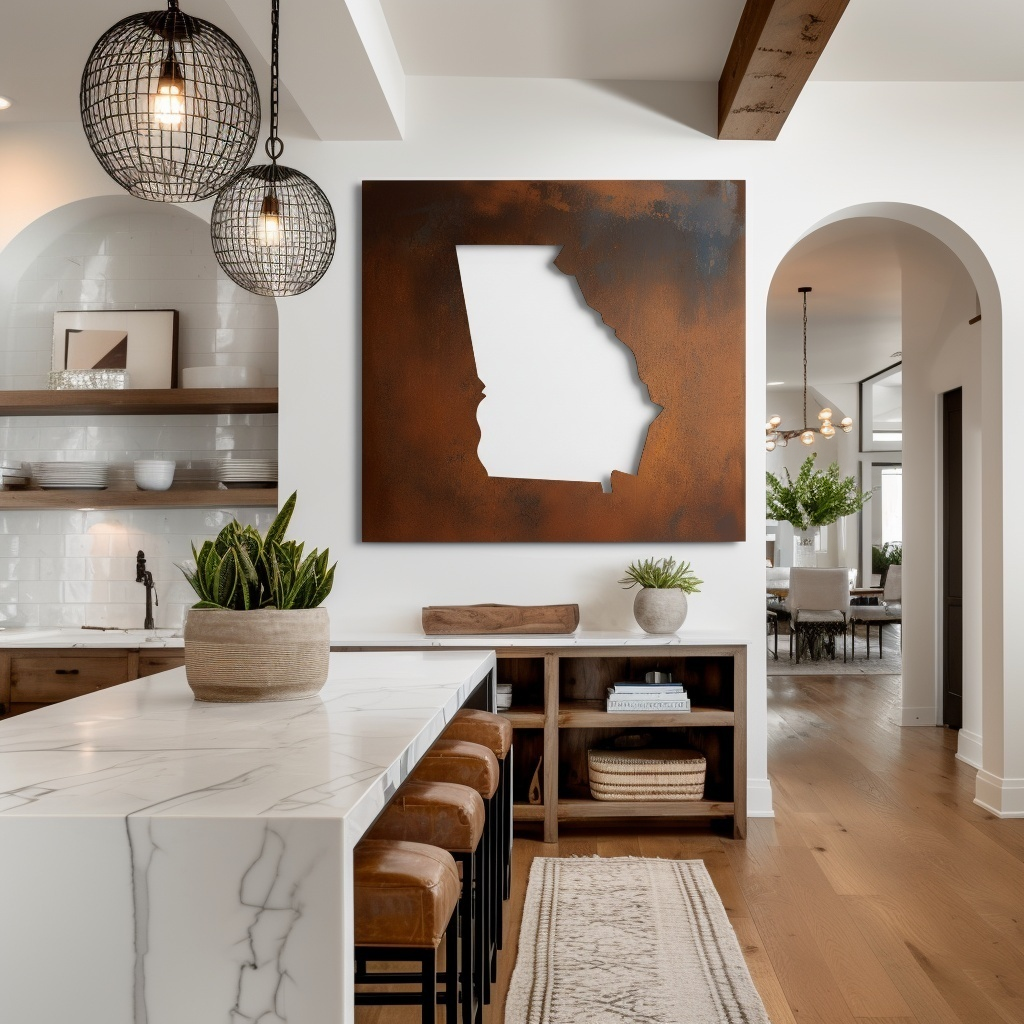 The Georgia - Metal Wall Art