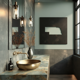 The Nebraska - Metal Wall Art