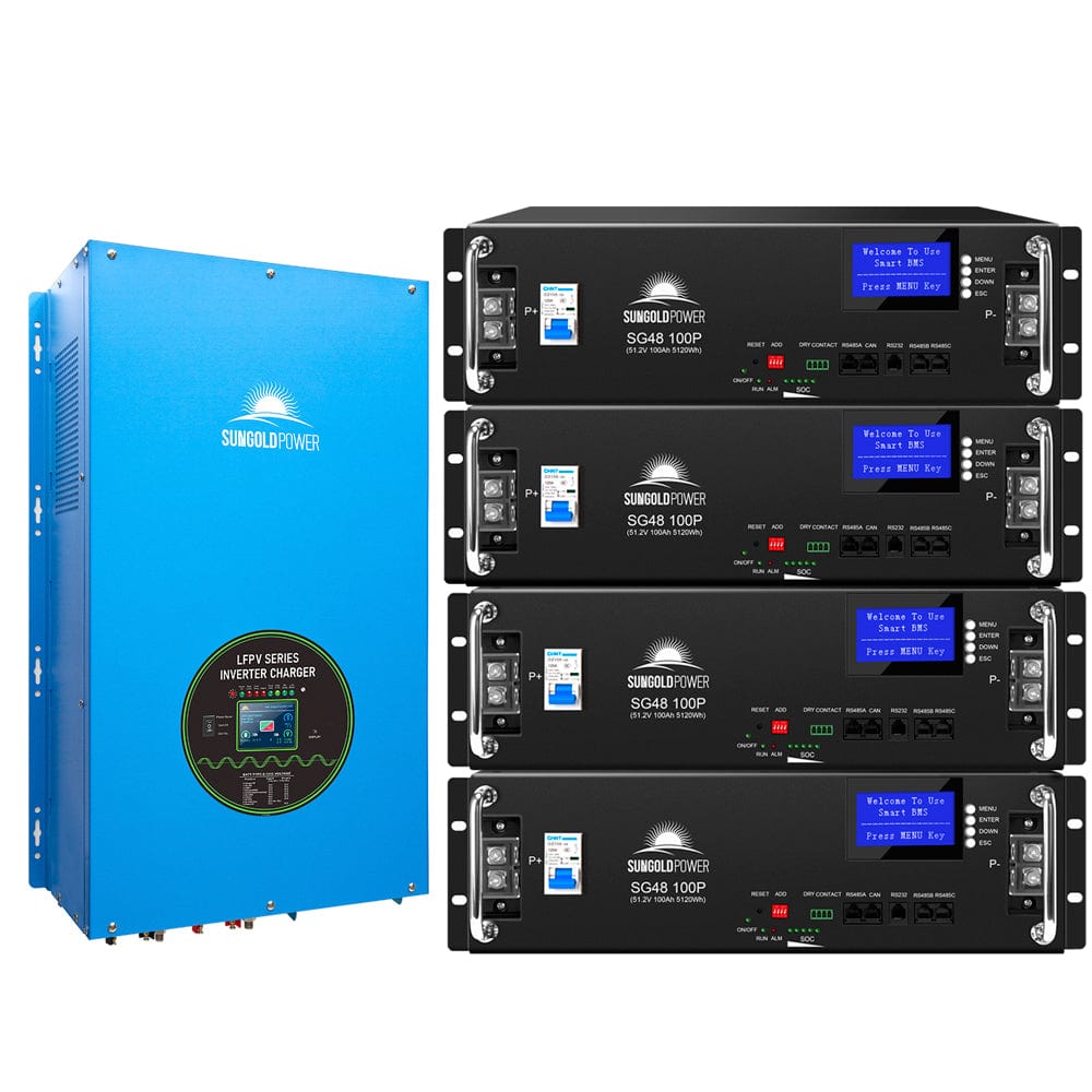 SunGoldPower 18000W 48V Split Phase Pure Sine Wave Solar Inverter Charger