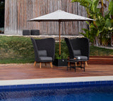 Peacock Wing Highback Outdoor Lounge Chair 5460RODGT