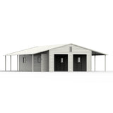 Chery Industrial 39' x 39' Vertical Steel Carport With Lean-to