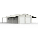 Chery Industrial 39' x 39' Vertical Steel Carport With Lean-to