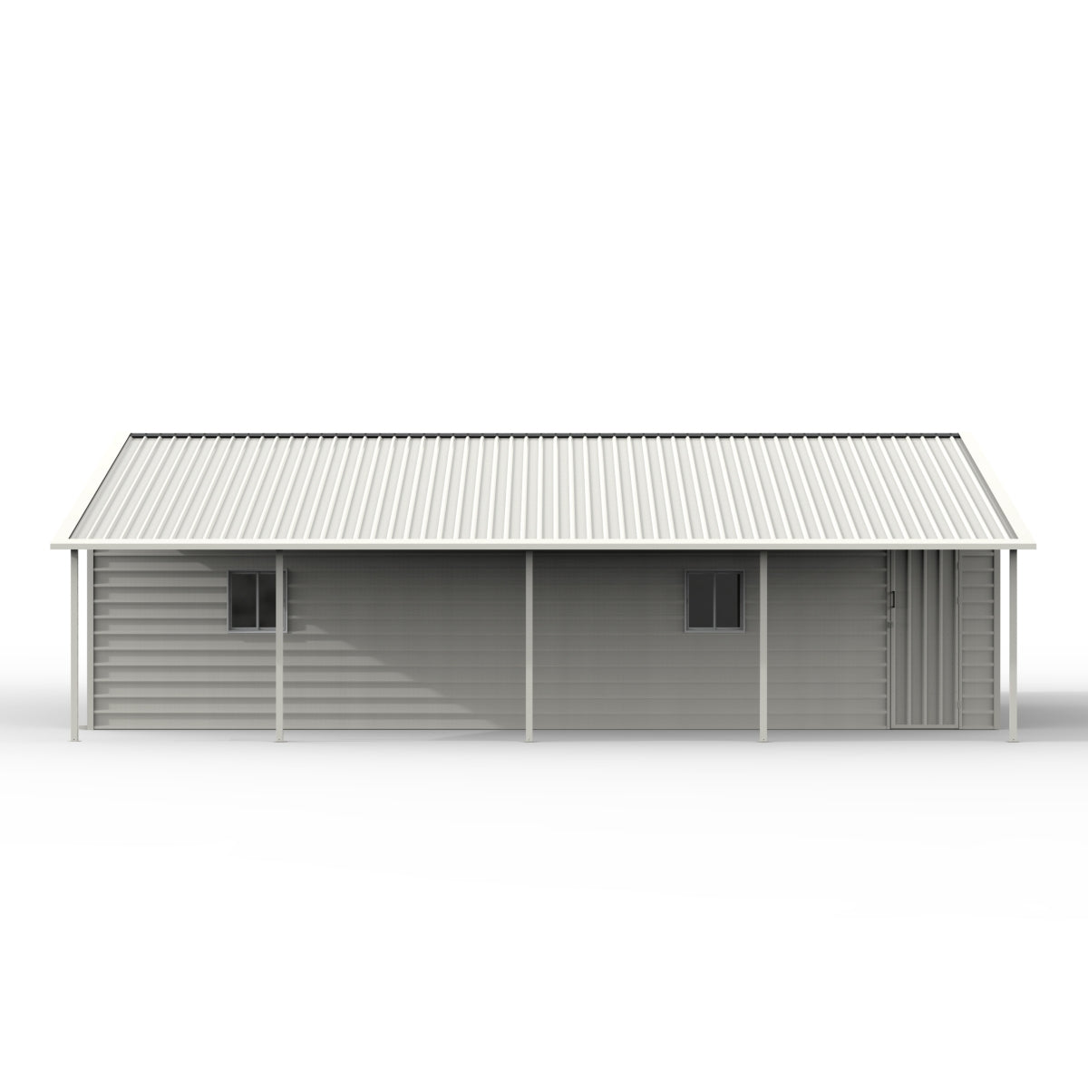 Chery Industrial 39' x 39' Vertical Steel Carport With Lean-to