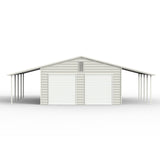 Chery Industrial 39' x 39' Vertical Steel Carport With Lean-to