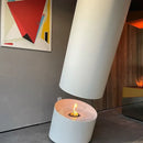 HearthArtSinn Bioethanol High-end Simple Column Real Flame Hanging Fireplaces
