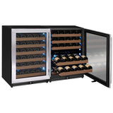 Allavino Reserva Series 102‑Bottle Three‑Zone Undercounter Wine Refrigerator Cooler with Stainless Steel Doors Side‑by‑Side 3Z‑VSW5134‑S