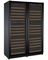 Allavino 47″ Wide FlexCount II Tru‑Vino 349 Bottle Three Zone Black Side‑by‑Side Wine Refrigerator 3Z‑VSWR7772‑B20