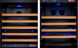 Allavino 47″ Wide FlexCount II Tru‑Vino 349 Bottle Three Zone Black Side‑by‑Side Wine Refrigerator 3Z‑VSWR7772‑B20