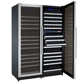 Allavino 47″ Wide FlexCount II Tru‑Vino 349 Bottle Three Zone Stainless Steel Side‑by‑Side Wine Refrigerator 3Z‑VSWR7772‑S20