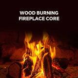 HearthArtSinn Ember 3 Modern Indoor Round Glass Real Fire Fireplace