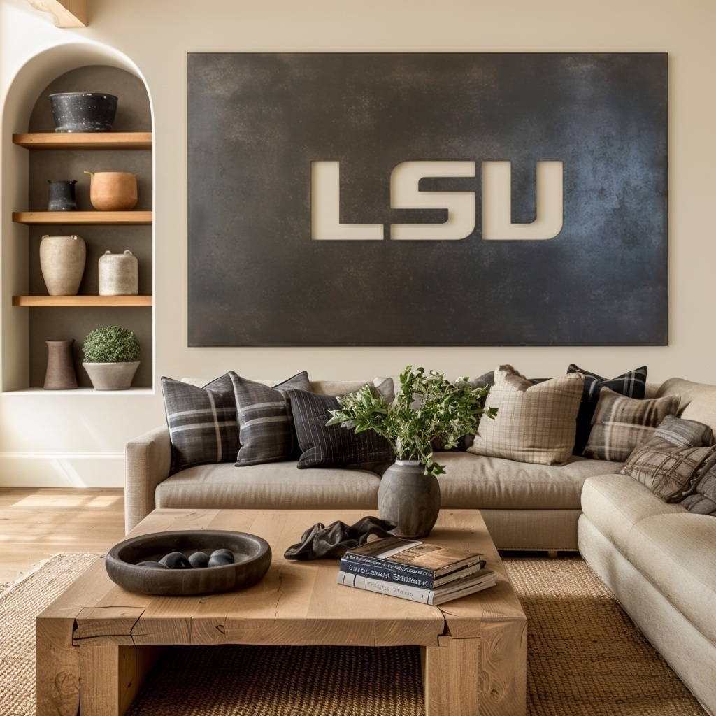 The LSU - Metal Wall Art - Landscape Slate