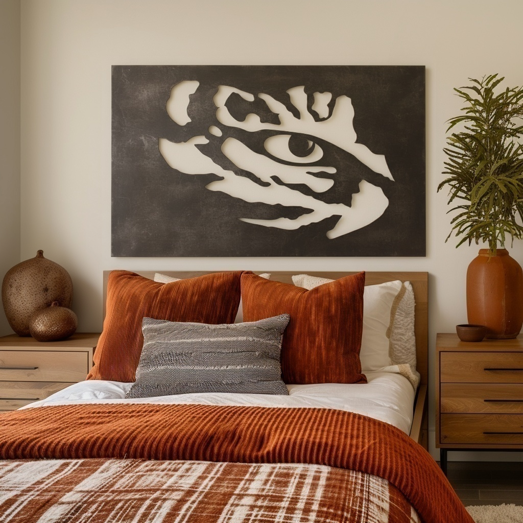 The Tiger Eye - Metal Wall Art - Landscape Slate