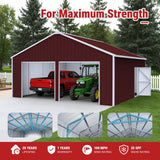 22FT × 23FT Double Garage Metal Storage Building K2223G