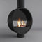 HearthArtSinn Ash 1 Artistic Ring Hanging Wood Burning Fireplace