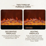 HearthArtSinn Aurora 2 Simple French Electronic Fireplace