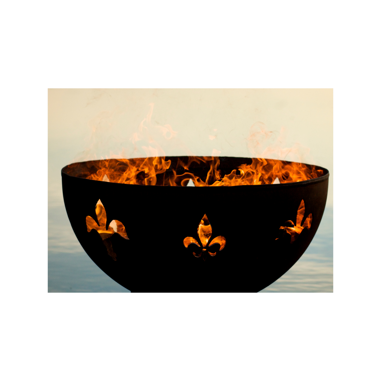 Fire Pit Art Fleur de Lis Fire Pit