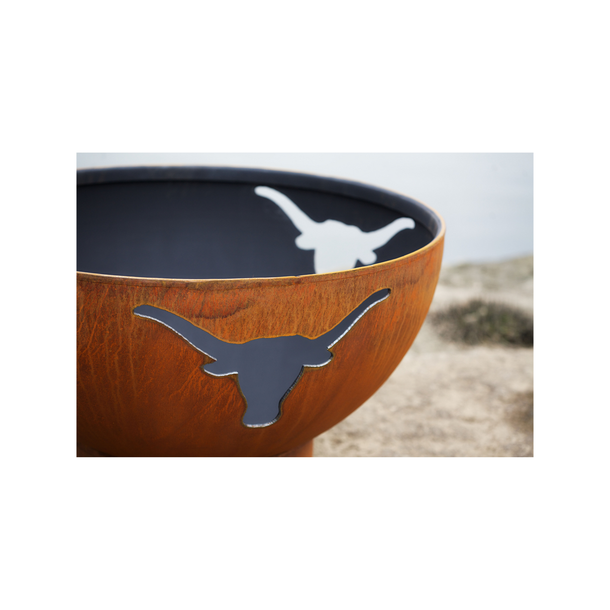 Fire Pit Art Long Horn Fire Pit