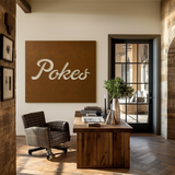 The Pokes - Metal Wall Art - Square Umber