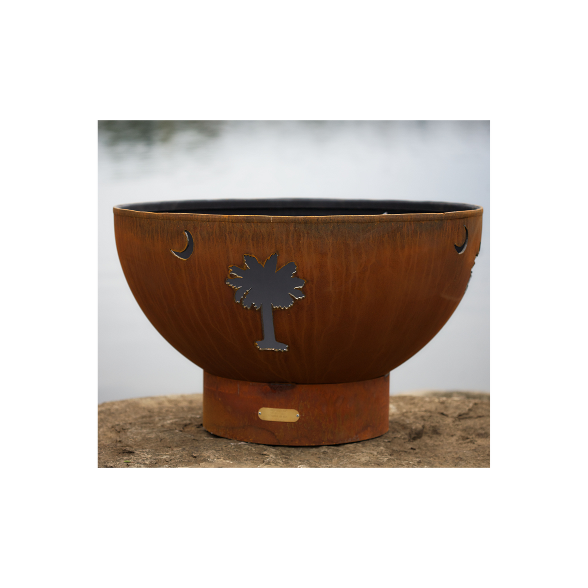 Fire Pit Art Tropical Moon Fire Pit