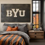 The BYU- Metal Wall Art - Landscape Slate