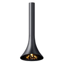 HearthArtSinn Shine 4 Luxury Hanging Trumpet Curved Fireplace