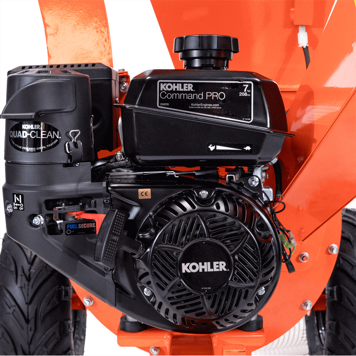 Chery Industrial 3" 7 Hp 208cc Disk Chipper Shredder Vacuum Combo