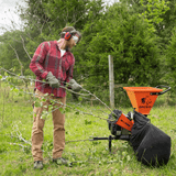 Chery Industrial 3" 6.5 Hp 196cc Disk Chipper Shredder With Chip Bag