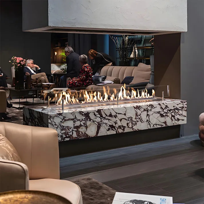 HearthArtSinn Ember 6 Bioethanol Real Fire Fireplace Core