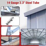 33FT × 25FT Metal Garage Barn Reinforced Steel Structure with Dual Doors