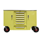 Chery Industrial 4.5ft Heavy Duty Mobile Workbench with 7 Drawers & 2 Cabinets