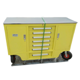 Chery Industrial 4.5ft Heavy Duty Mobile Workbench with 7 Drawers & 2 Cabinets