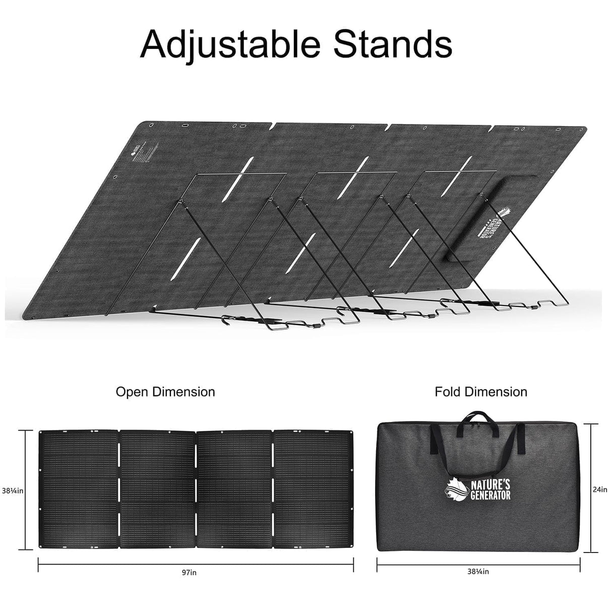 Nature’s Generator Lithium 3600 Solar Generator – 3600W / 3072Wh Power Station