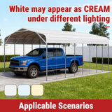 40FT × 20FT Metal Carport Garage Weatherproof Steel Vehicle Shelter