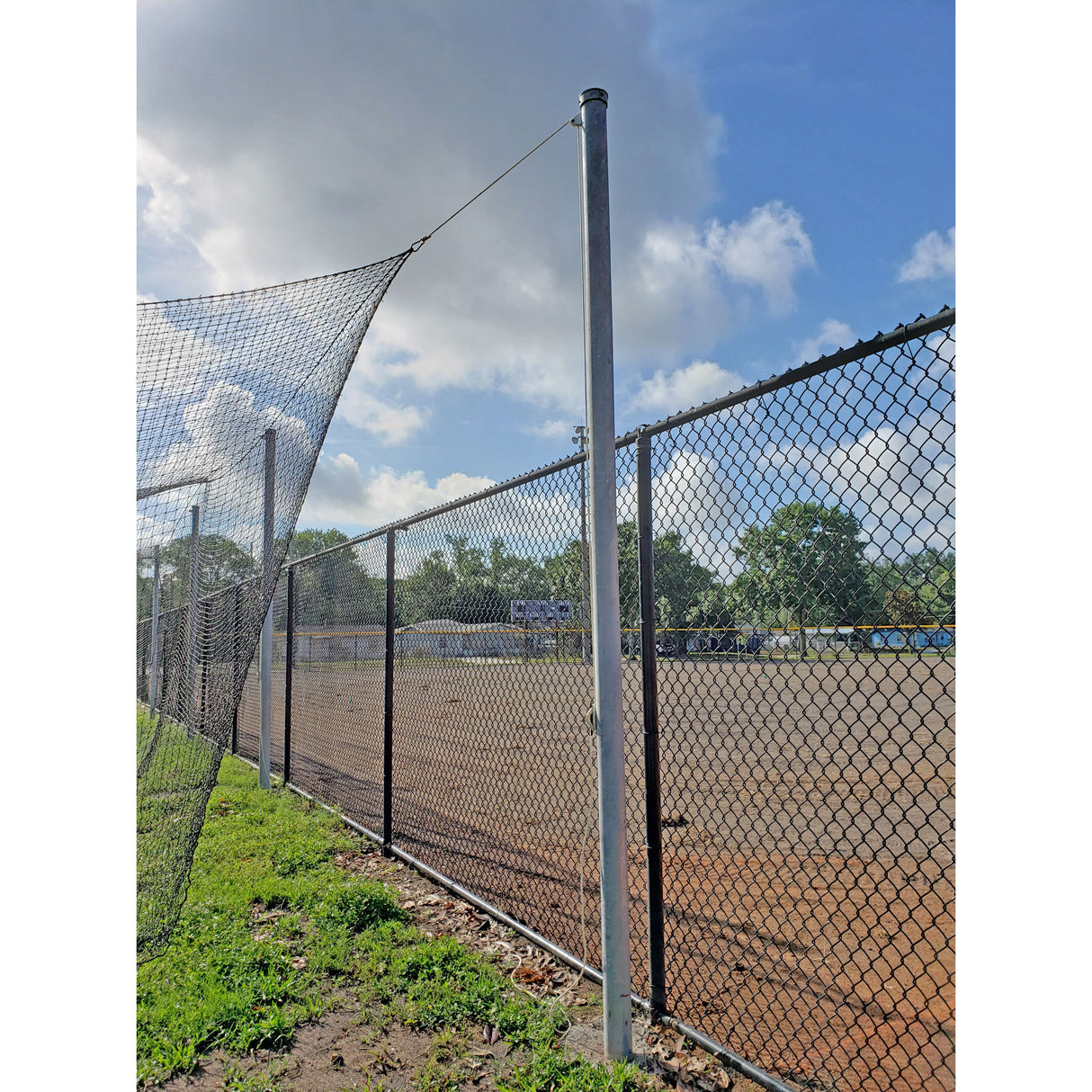 Gared Outdoor Steel Batting Cage 55′ L × 12′ W × 10′ H Heavy-Duty Baseball Multi-Sport Cage 4086-55