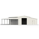 Chery Industrial 42' x 30' Vertical Steel Garage With Lean-to