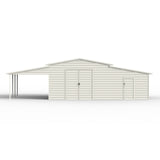 Chery Industrial 42' x 30' Vertical Steel Garage With Lean-to