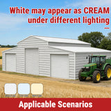 42FT × 30FT × 13FT Heavy-Duty Metal Storage Shed for Home & Farm With 3 Roll Up Doors