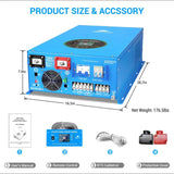 SunGoldPower 15000W 48V Split Phase Pure Sine Wave Solar Inverter Charger