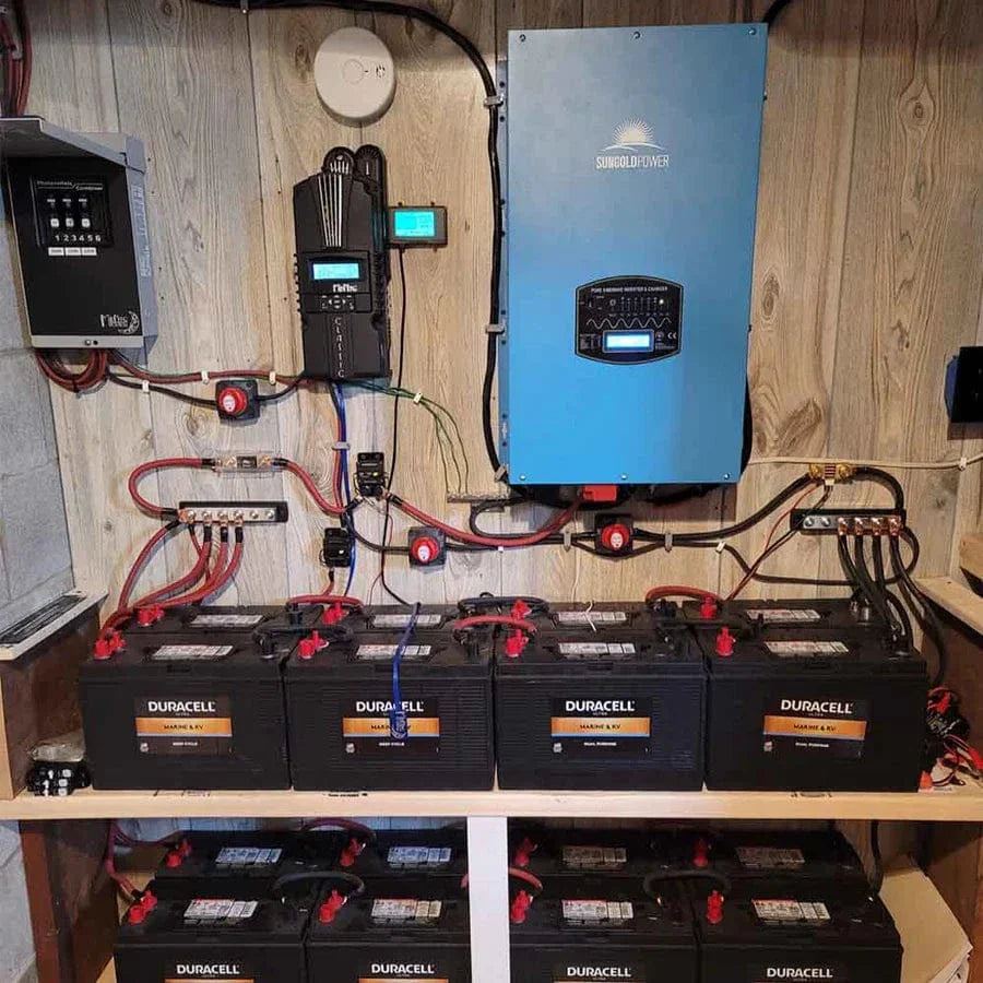 SunGoldPower 12000W 48V Split Phase Pure Sine Wave Solar Inverter Charger