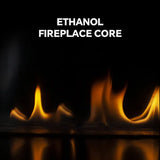 HearthArtSinn Ember 3 Modern Indoor Round Glass Real Fire Fireplace